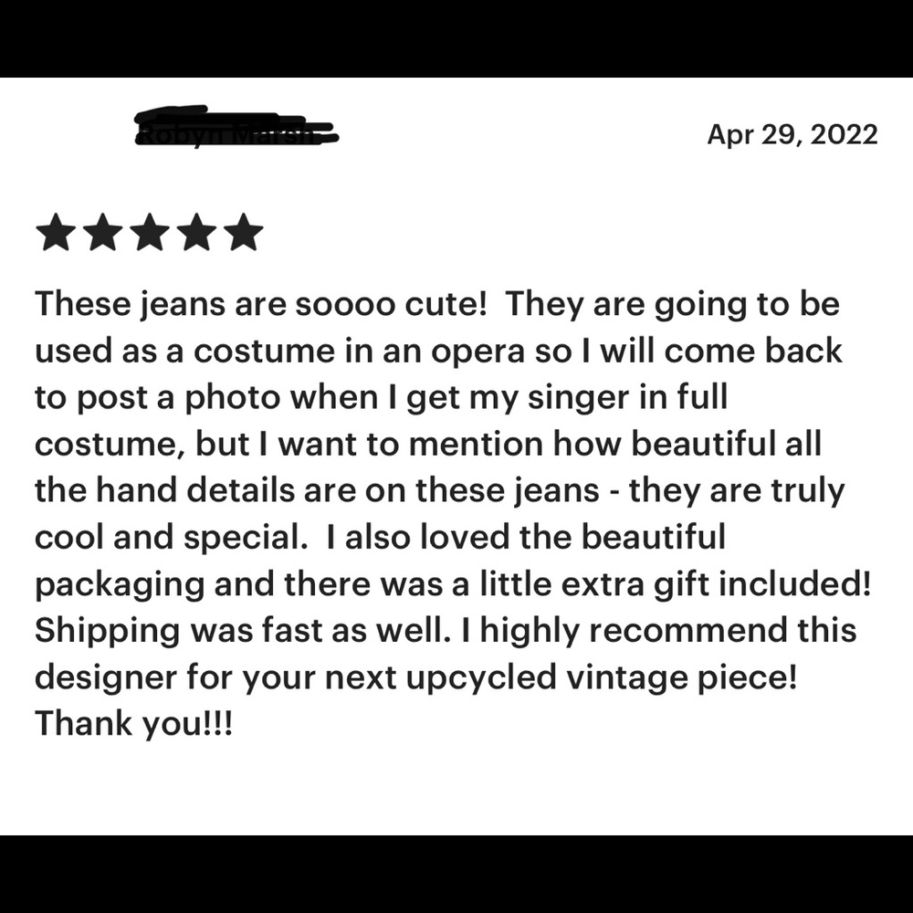 Handmade Boho Flare Jeans Bell Bottom Women’s Jeans Upcycled - Picture 5 of 11